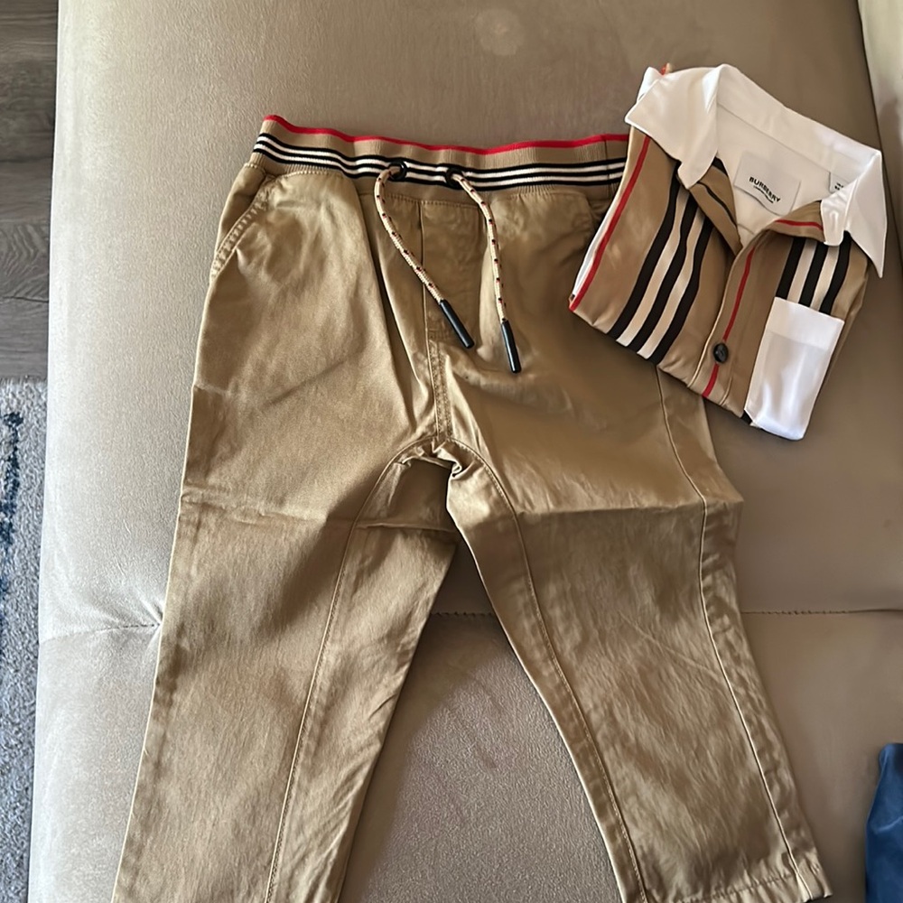 Brand new boys Burberry shirt and pant